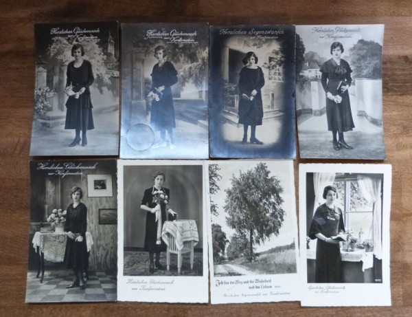 Glückwunsch, nette Partie von 40 Ansichtskarten um 1910-40, meist gebraucht, einige Farb- u. Prägedr
