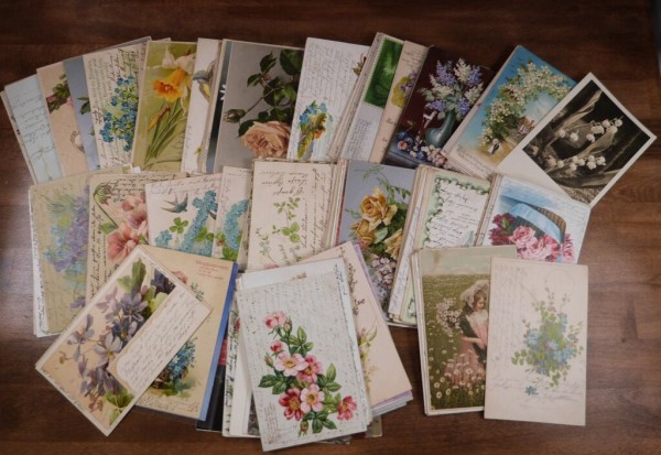 Blumen, schöne Partie von ca. 190 Karten, meist aus 1899-1920, überwiegend gelaufen, fast durchweg b