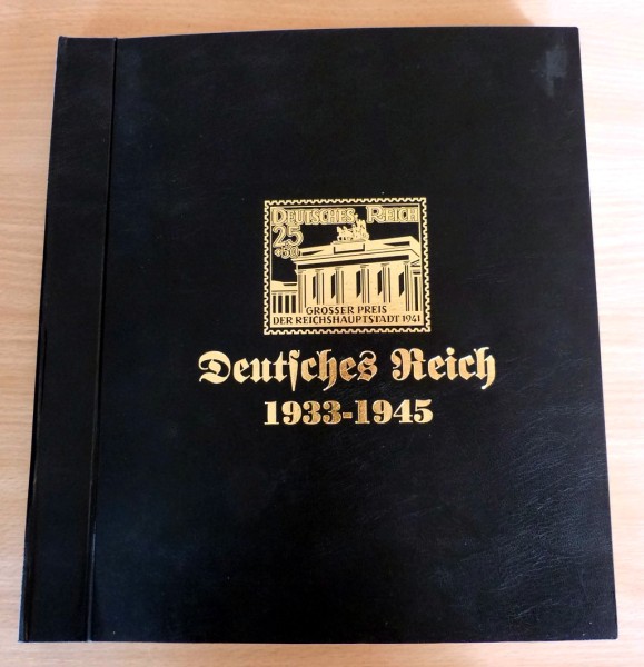 Postfr. Grundstocksammlung aus 1933-45 im schwarzen Sieger Falzlos Album. Gut besammelt ab MiNr. 546