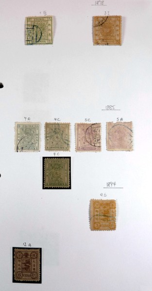 Überwiegend */gest. Sammlung aus 1878-1949 auf 50 selbst gestalteten Blättern im Klemmbinder. Gut be