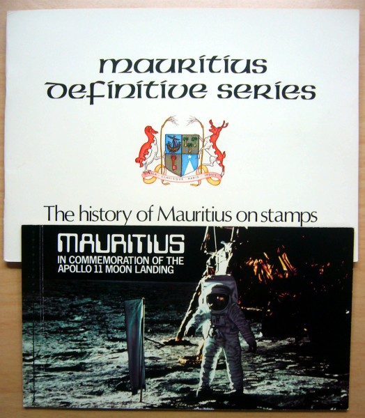 Mauritius, kleines Erinnerungsbuch 'The history of Mauritius on stamps', herausgegeben 1978, mit den