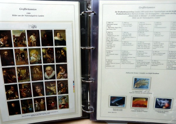 GEMÄLDE: GROSS BRITANNIEN 1967-2006 aussergewöhnlich schön gestaltete Slg. auf 18 Blatt, professione