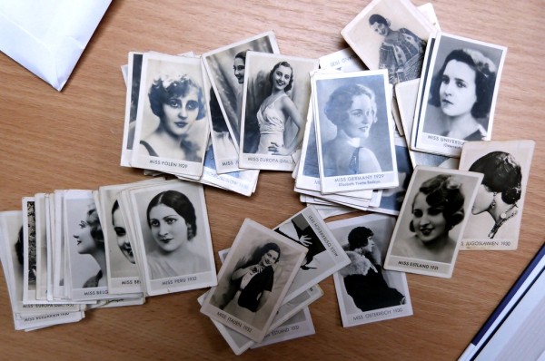 MISS-Fotos, ca. 150 kleine Sammelbilder-Fotos der 'Miss-Schönheiten' aus 1929-1932!