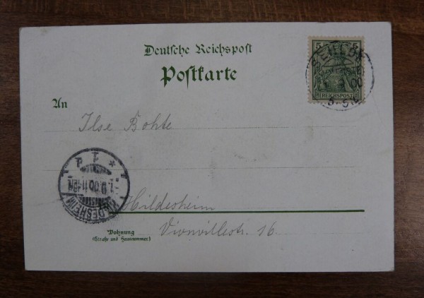 SEHLDE Wolfenbüttel Gruss vom Jägerhaus 1900 top sauber gelaufen!