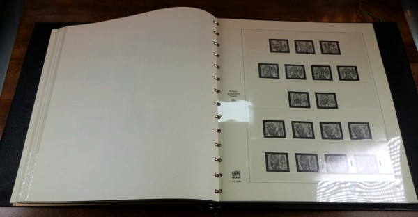 1977-92 SAFE-Dual Falzlos-Vordruck mit schwarzem Ringbinder, leer!