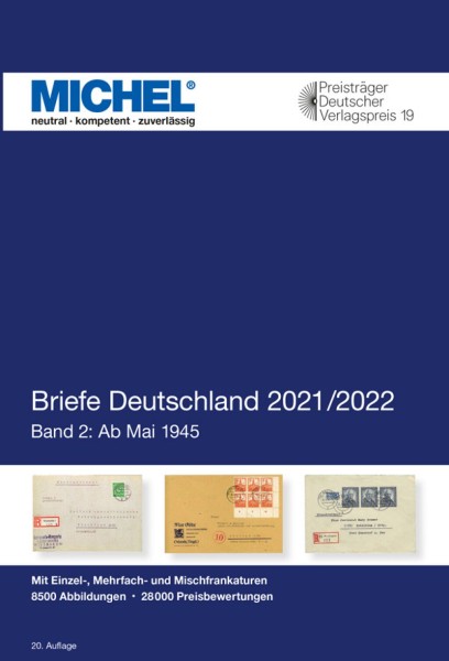 Michel Deutschland Briefe 2021/2022 - BAND 2: 1945-heute - 752 Seiten! nagelneu (Ladenpreis 72,90)